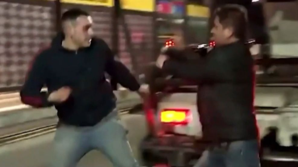 Pelea en avenida Juan B. Justo