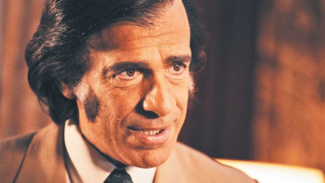 Actor Leonardo Sbaraglia as Carlos Menem in the new Amazon Prime series 'Menem.'
