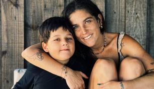 Juana Repetto y su hijo, Toribio