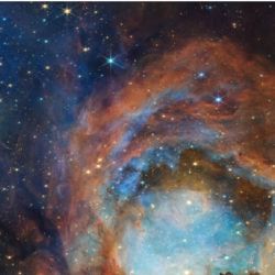 El Webb logró penetrar las densas y polvorientas capas de una sección dentro de la nebulosa Pata de Gato. 