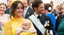 La princesa Inés junto a sus padres, Carlos Felipe y Sofía de Suecia