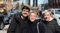 Sofía Pachano, su pareja y su papá Aníbal Pachano