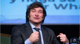Javier Milei sonriendo