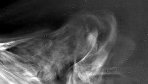 Captura de la sonda solar Parker de viento solar desprendiéndose de la Corona del Sol