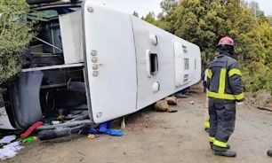 Villa Traful accidente en colectivo en Villa Traful 20250715