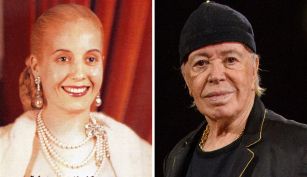 Miguel Romano y Eva Perón