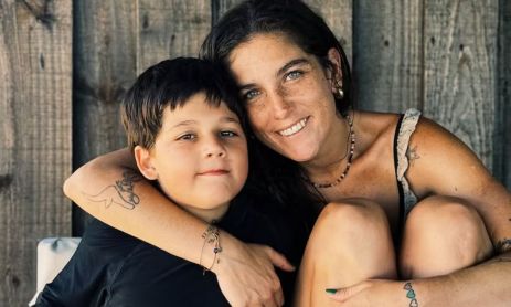 Juana Repetto y su hijo, Toribio
