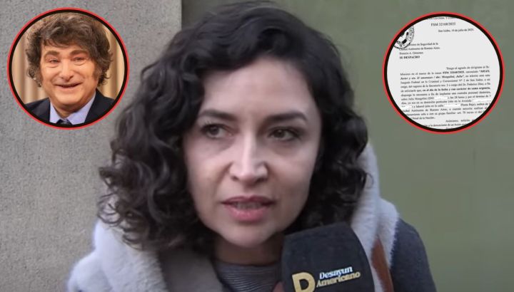 Julia Mengolini denunció a Javier Milei por amenazas, intimidación pública y apología del crimen