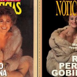 La tapa de NOTICIAS de Alsogaray y su reproducción en la serie sobre Menem | Foto:Cedoc