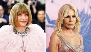 Anna Wintour y Donatella Versace
