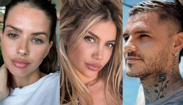 La China Suárez, Wanda Nara y Mauro Icardi