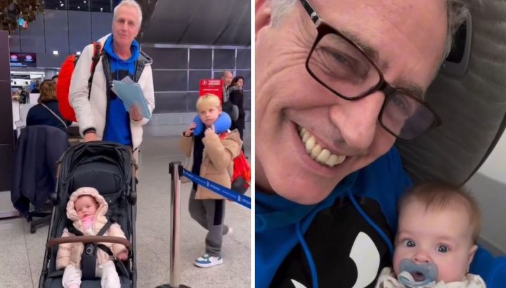 El inolvidable viaje internacional de Marley con sus dos hijos: "El primer vuelo juntos"