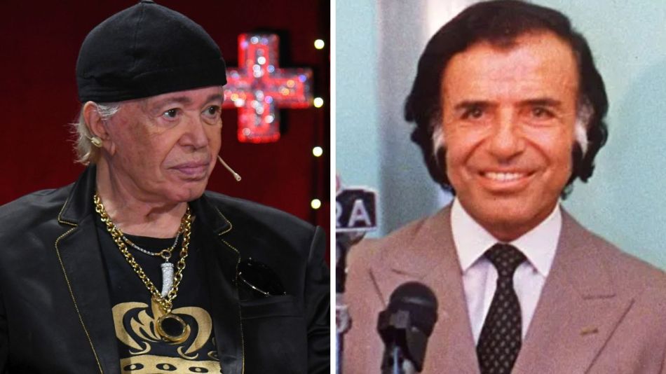 Miguel Romano y Carlos Menem