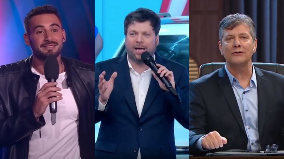 Nico Occhiato, Guido Kaczka y Mario Pergolini