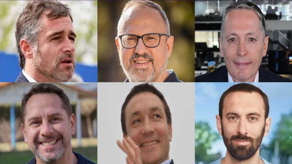 Federico Achaval, Diego Valenzuela, Fernando Gray, Pablo Descalzo, Andres Watson y Damian Selci