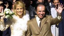 Carlos Menem y Cecilia Bolocco