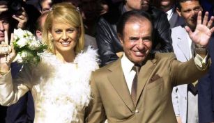 Carlos Menem y Cecilia Bolocco