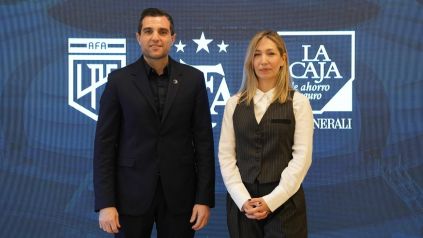 Leandro Petersen AFA y Manuela Araujo La Caja