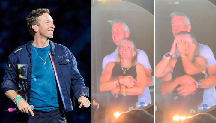 Chris Martin expone accidentalmente la infidelidad de un CEO y su empleada en una pantalla durante un show de Coldplay
