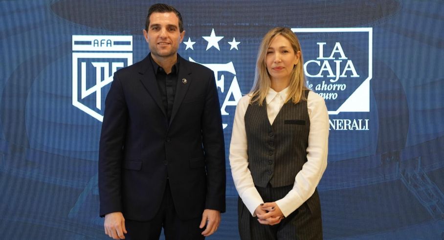 Leandro Petersen AFA y Manuela Araujo La Caja
