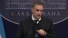 Manuel Adorni en su conferencia de prensa del 18 de julio de 2025