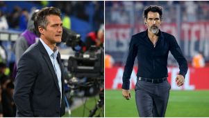 Eduardo Domínguez y Guillermo Barros Schelotto