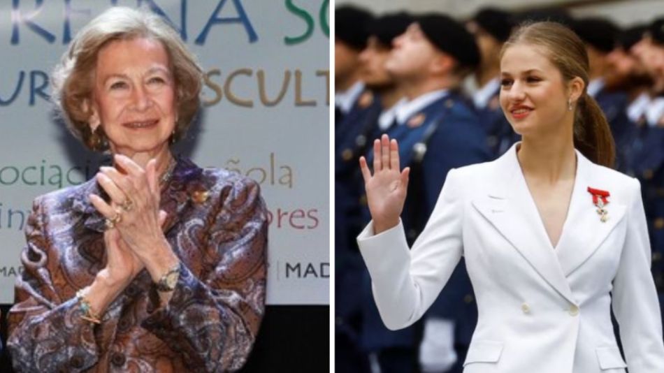 La reina Sofía y la princesa Leonor