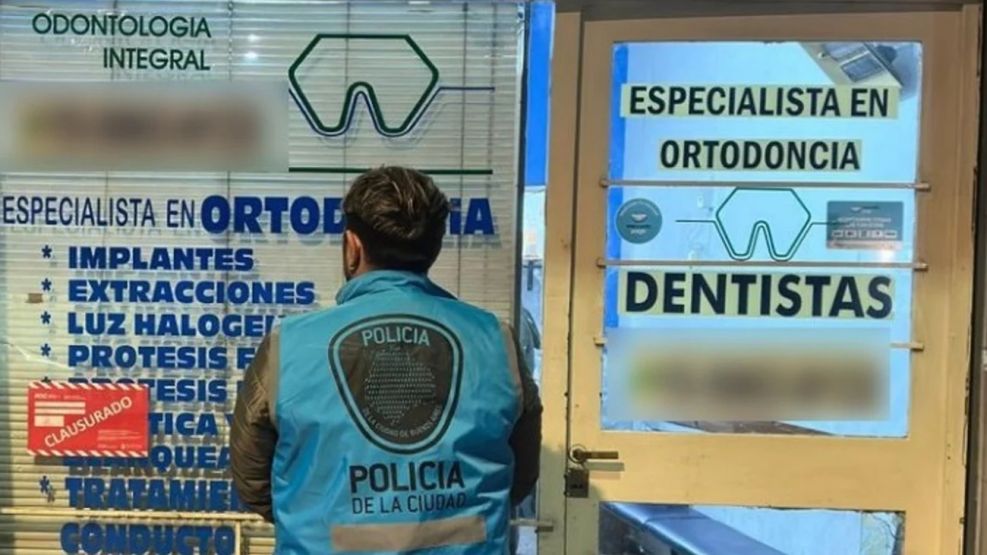 La Policía clausuró 6 consultorios odontológicos 20250718