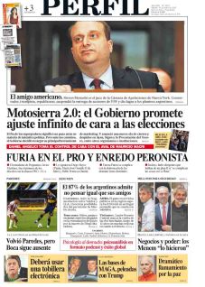 La tapa del Diario PERFIL del sábado 19 de julio de 2025