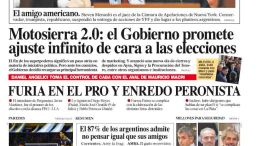 La tapa del Diario PERFIL del sábado 19 de julio de 2025