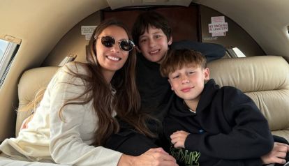 Pampita y su hijos