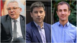 Julio Zamora, Pablo Domenichini y Pablo Petrecca, candidatos de Somos Buenos Aires.