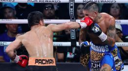 Manny Pacquaio volvió a los 46 años y tuvo a maltraer al campeón Mario Barrios en Las Vegas.