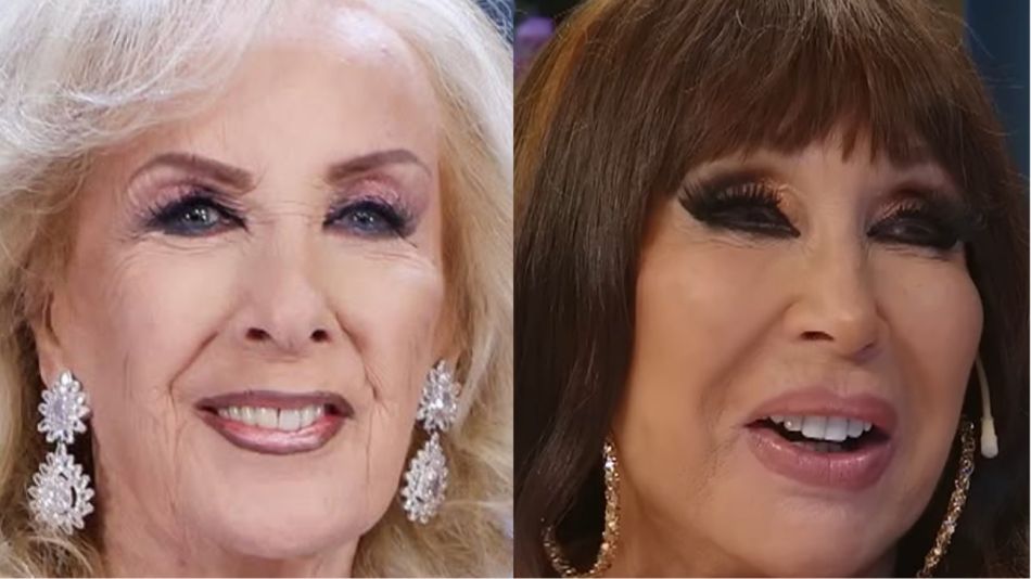 Mirtha Legrand y Moria Casán
