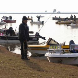 107 embarcaciones se dieron cita a la hora de la largada, y con distintas técnicas todos eligieron lugares distintos de la laguna con la premisa de dar con los mejores portes.