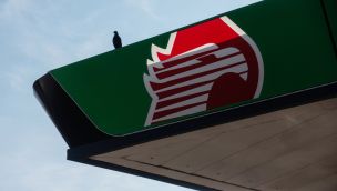 A Pemex gas station.