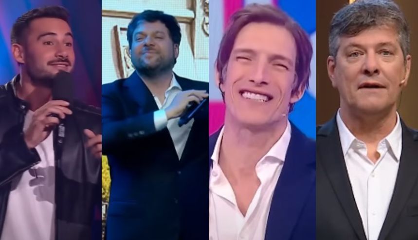 Nico Occhiato, Guido Kaczka, Iván de Pineda y Mario Pergolini