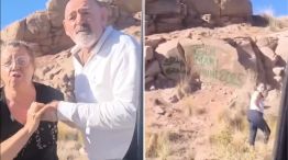 Un grupo de turistas vandalizaron un paisaje en Mendoza y fueron escrachados en redes 