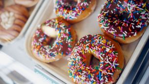 Krispy Kreme doughnuts.