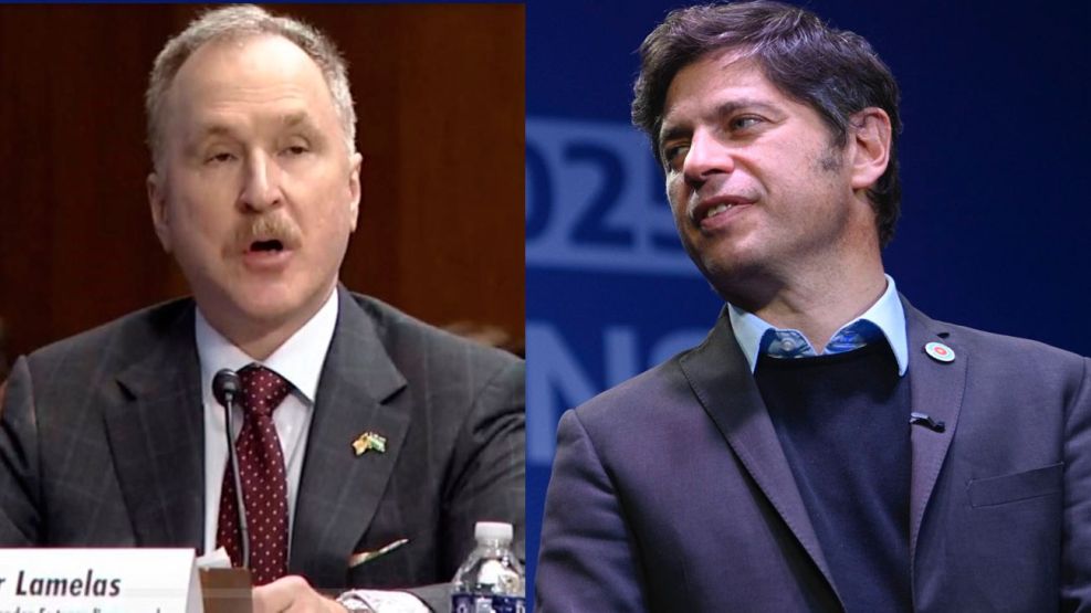 "Lamelas go home", el repudio de Axel Kicillof a los dichos del futuro embajador de EE.UU.