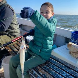 El pique es entretenido y es constante. Hay que seleccionar las capturas para quedarse con los más grandecitos, ya que la cuota de 35 piezas por día y por pescador se cubre muy bien.