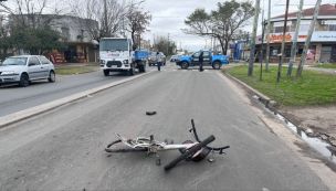 Camión atropello ciclista en La Plata