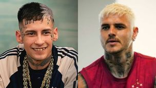 L-Gante y Mauro Icardi