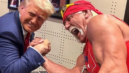 El titán y el "gladiador": Hulk Hogan recibió varios golpes por su amistad con Trump