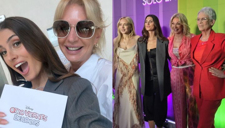 Así fue el encuentro de Yanina y Lola Latorre con Jamie Lee Curtis y Lindsay Lohan en México