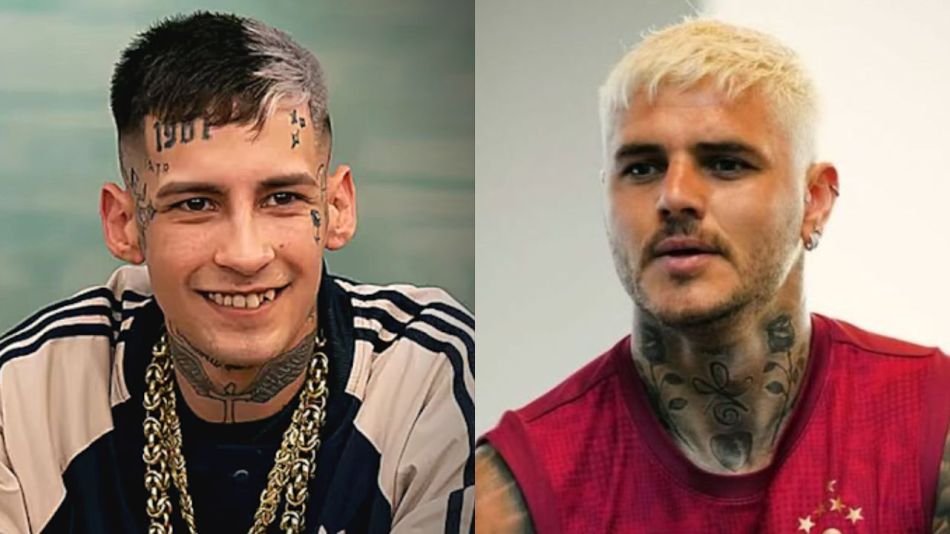 L-Gante y Mauro Icardi