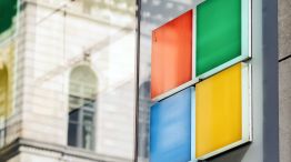 The Microsoft logo.