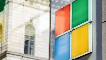 The Microsoft logo.