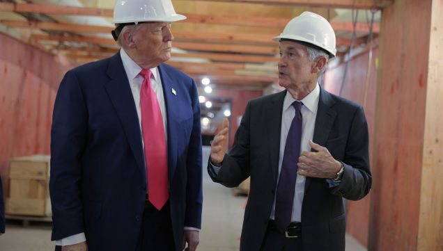 President Trump Visits Federal Reserve