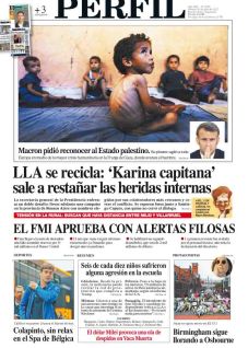 La tapa del Diario PERFIL del sábado 26 de julio de 2025.